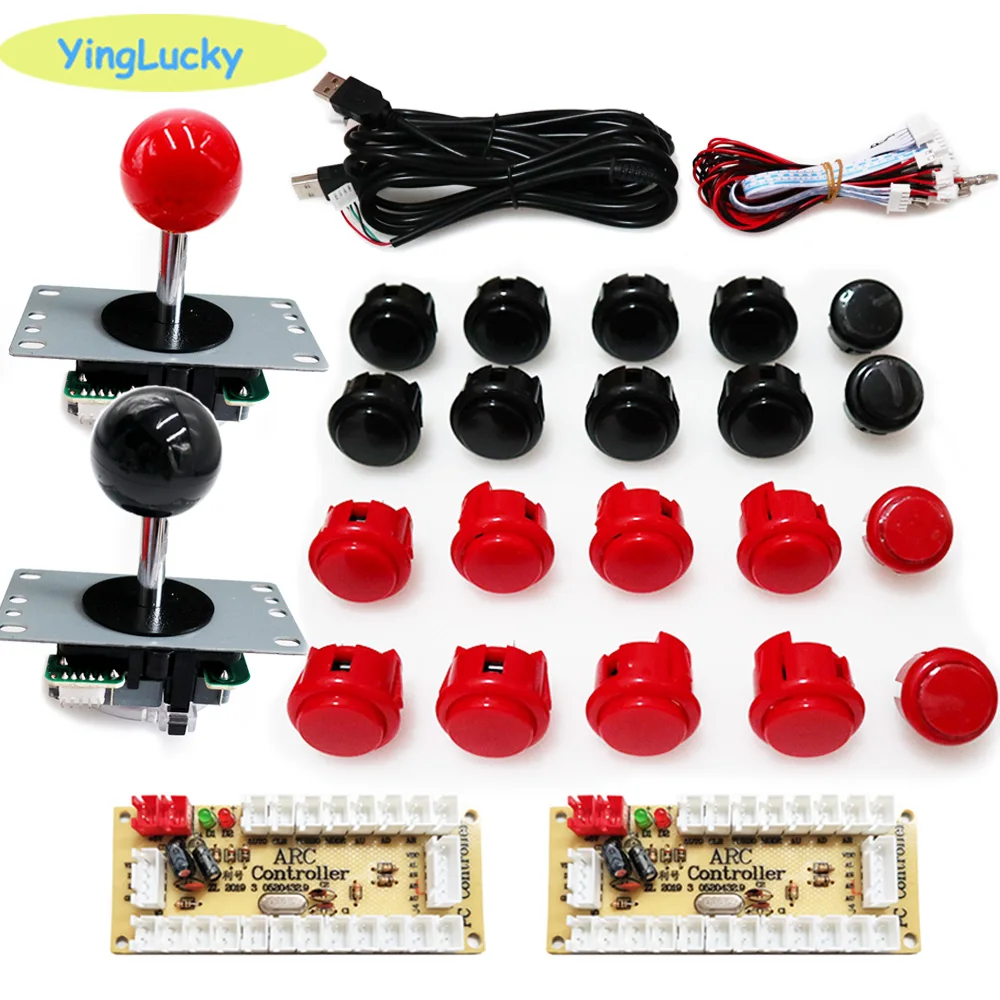 Arcade Stick Joystick - Arcade 2 Player Zero Delay Kit