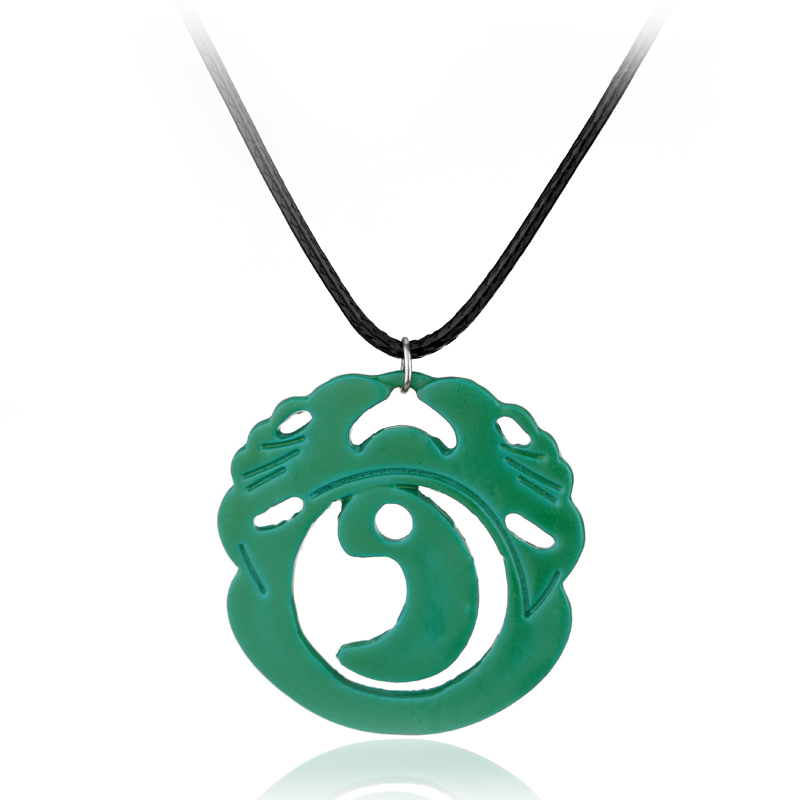 Retro Gaming Theme - Tomb Raider Lara Croft Green Pendant