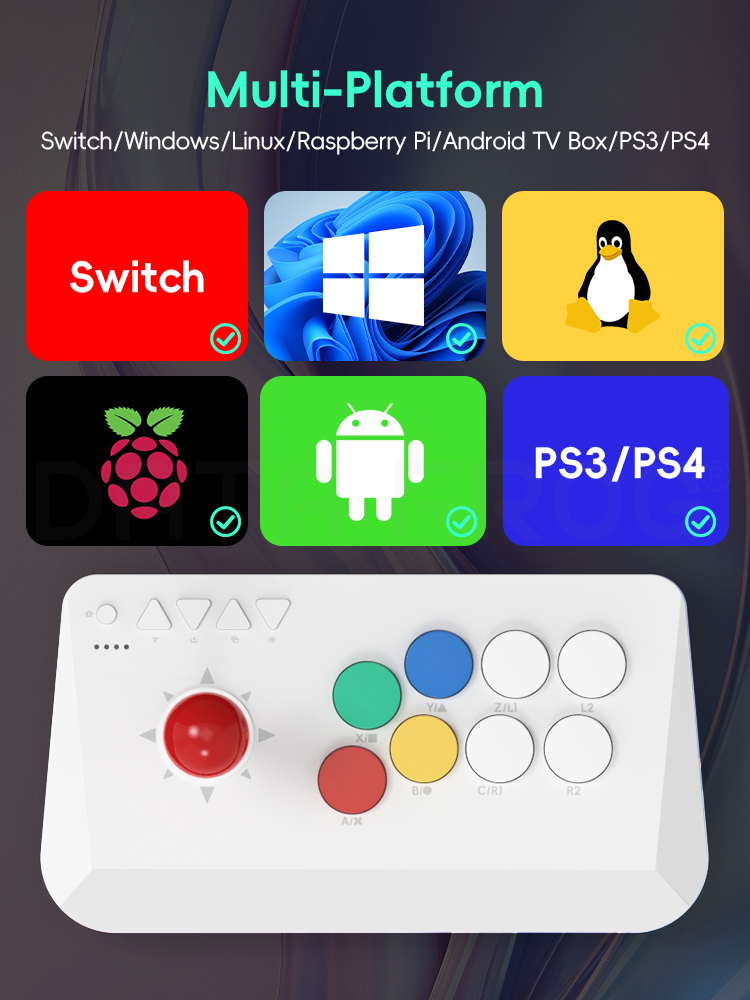 DATA FROG 2.4G Wireless Ergono - Arcade Stick Joystick ulasan dan harga