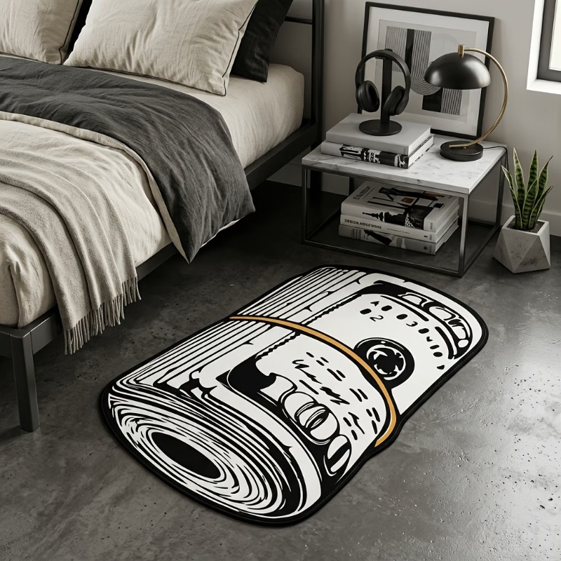 American Retro Rolled‑Up Money - Retro Gaming Rug ulasan dan harga