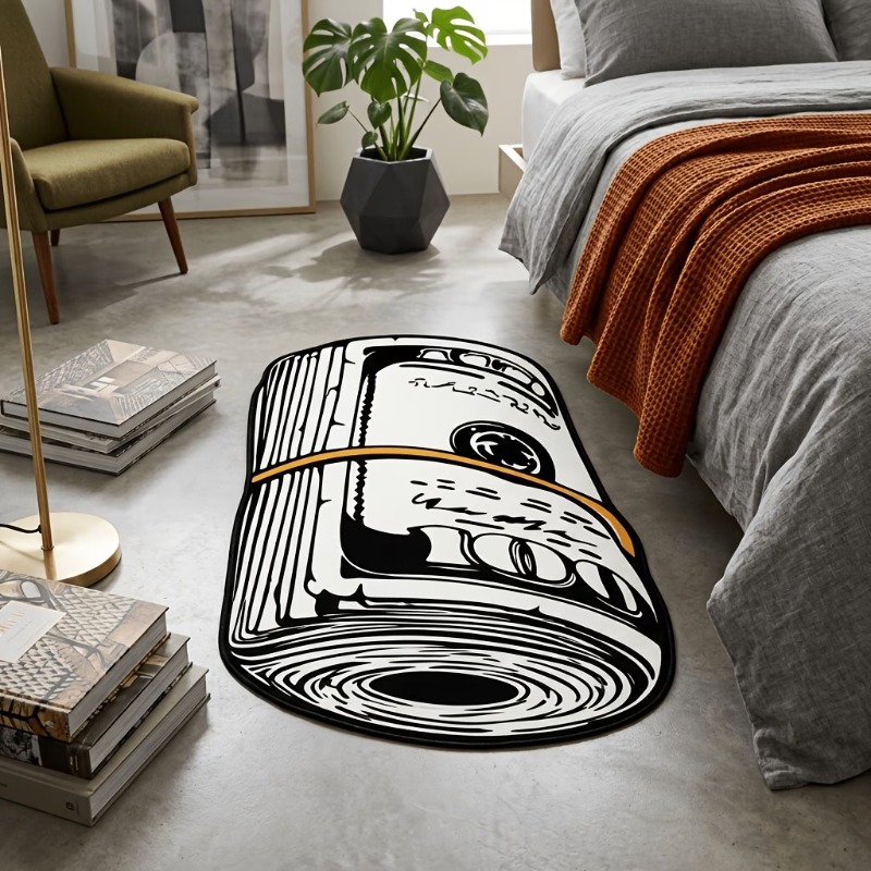 American Retro Rolled‑Up Money - Retro Gaming Rug ulasan dan harga