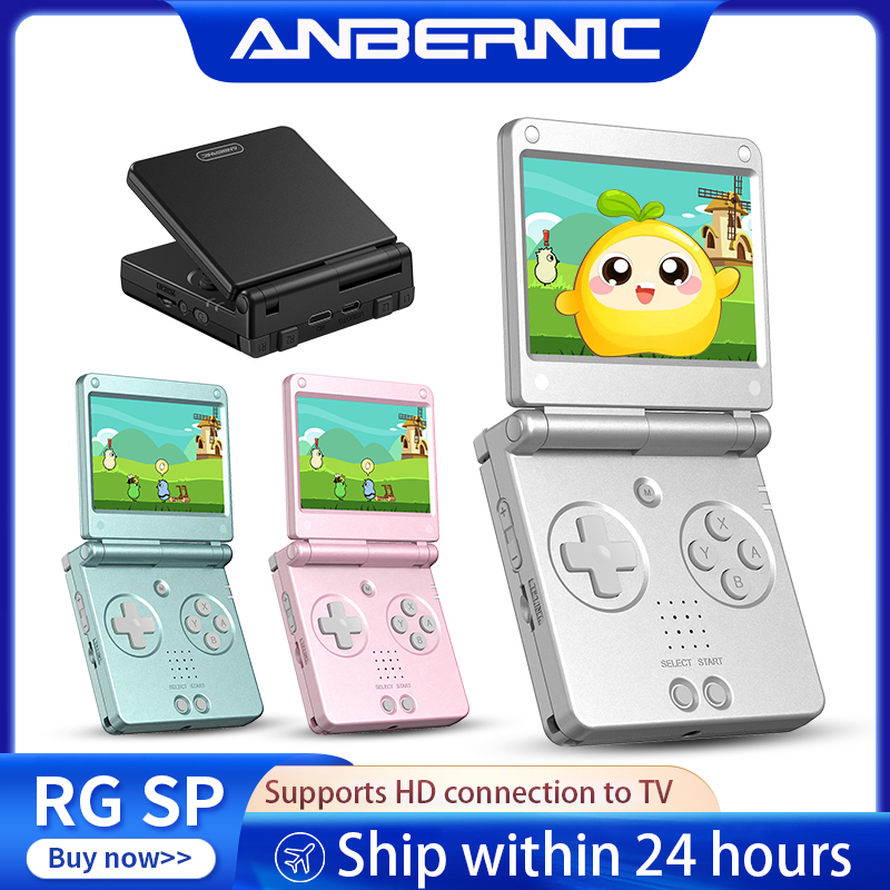 Anbernic RGSP Flip Retro Handh - Retro Gaming Theme ulasan dan harga