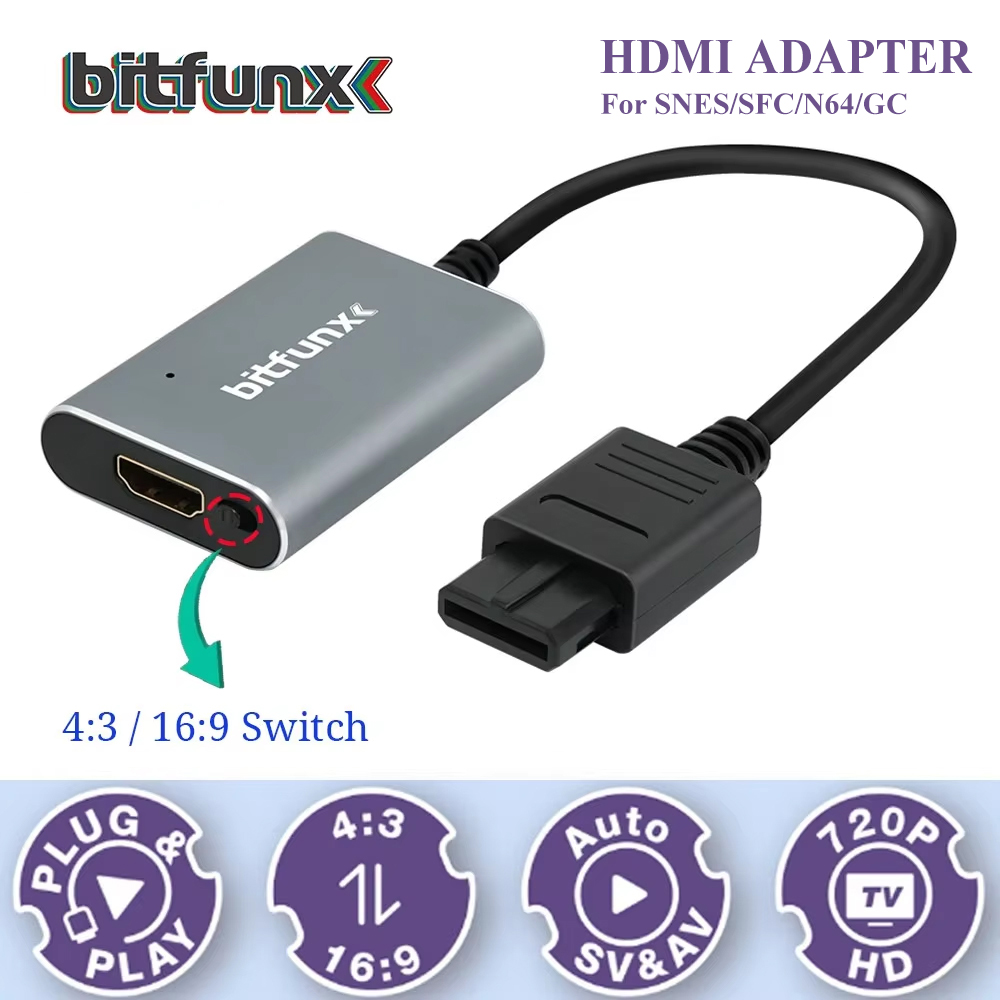 Bitfunx 720P Svideo / AV To HD - Retro Gaming Theme ulasan dan harga