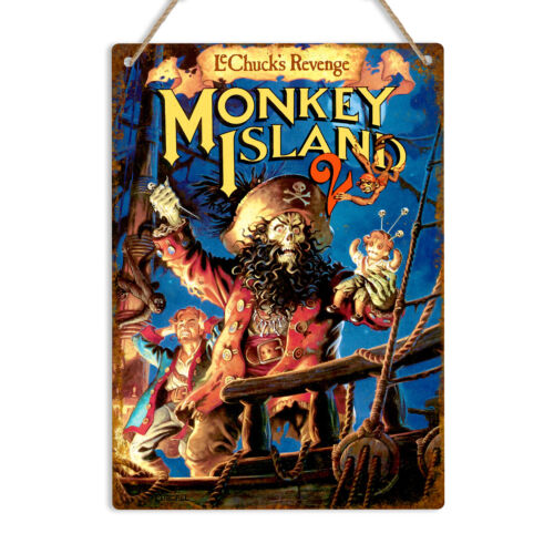 MONKEY ISLAND 2 Vintage Metal  - Retro Gaming Island ulasan dan harga