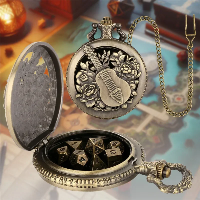 Retro 7 X Metal Polyhedral Dic - Retro Gaming Gifts ulasan dan harga