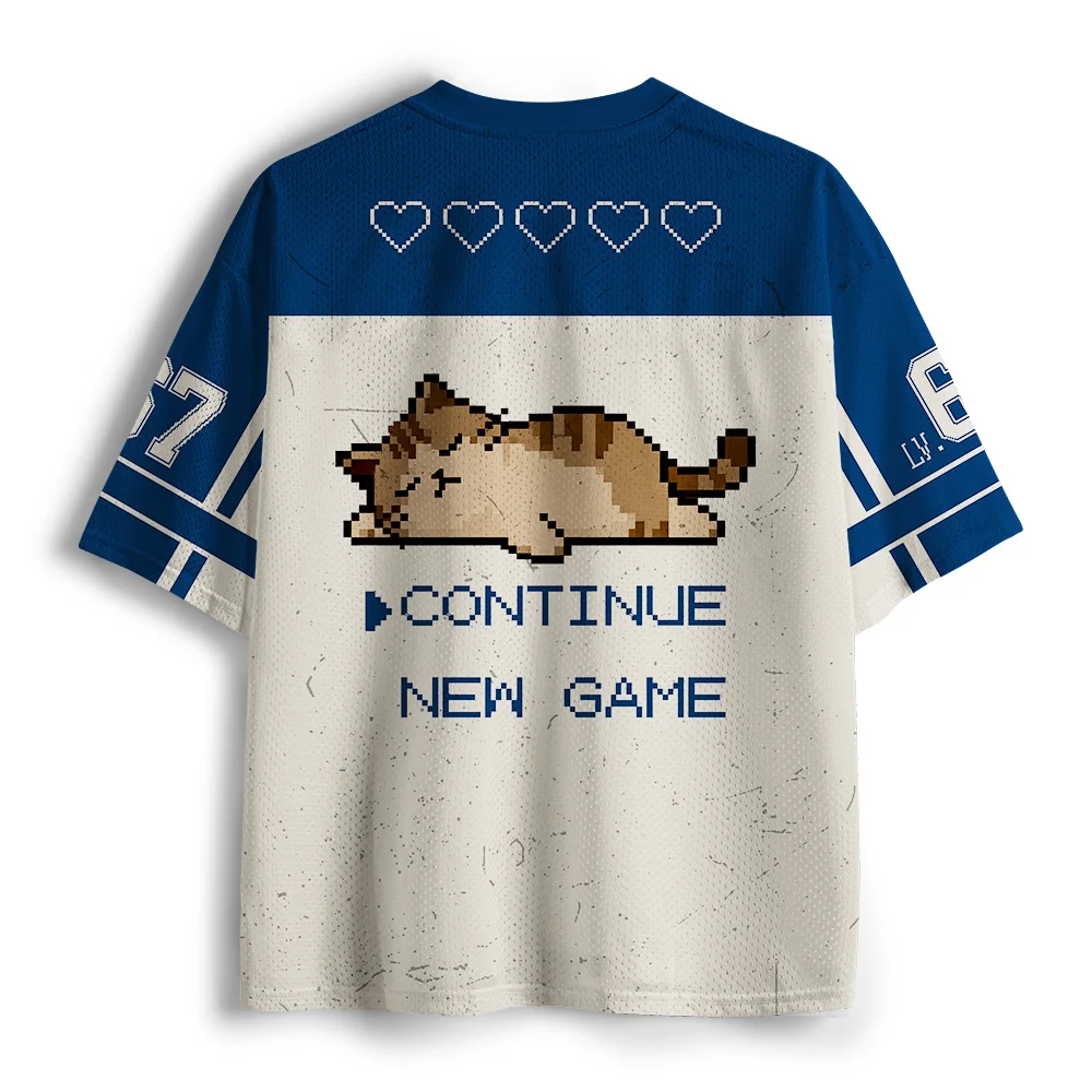 Unisex Funny Gamer Cat Jersey  - Retro Gaming Gamestop ulasan dan harga