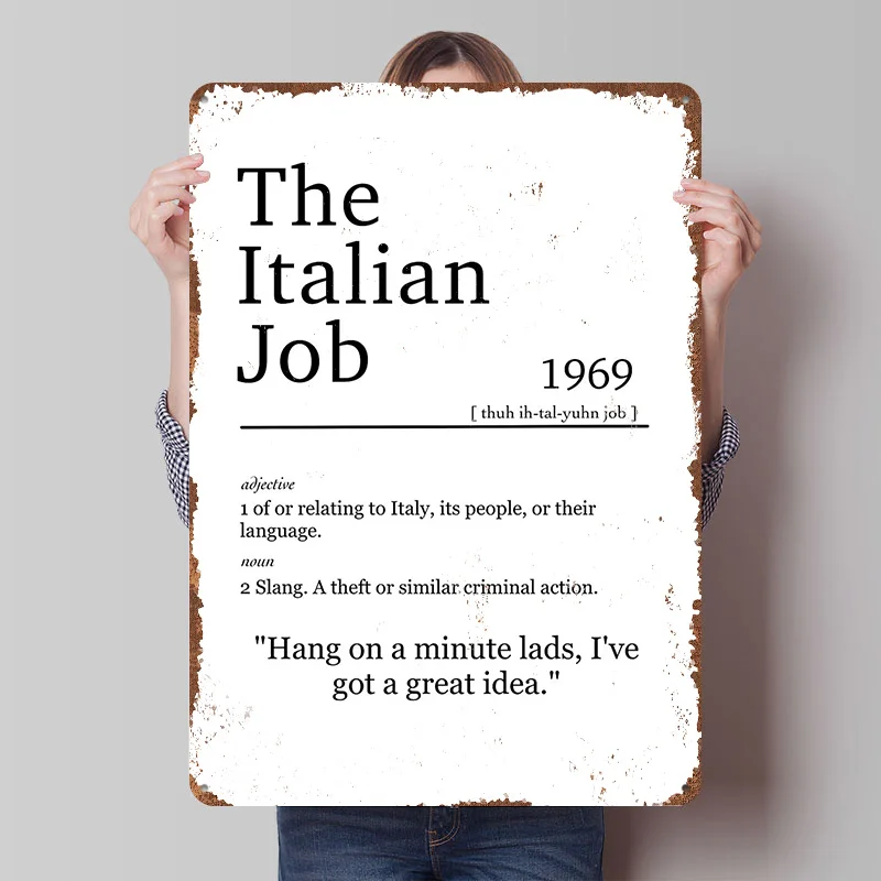 Italian Job Poster Customized  - Retro Gaming Jobs ulasan dan harga