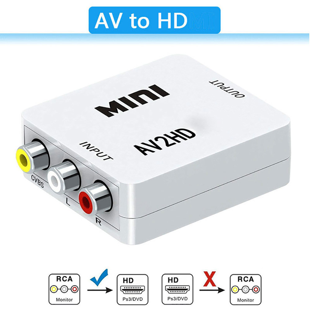 hdmi-Compatible To AV RCA Adap - Composite Rca Cable ulasan dan harga