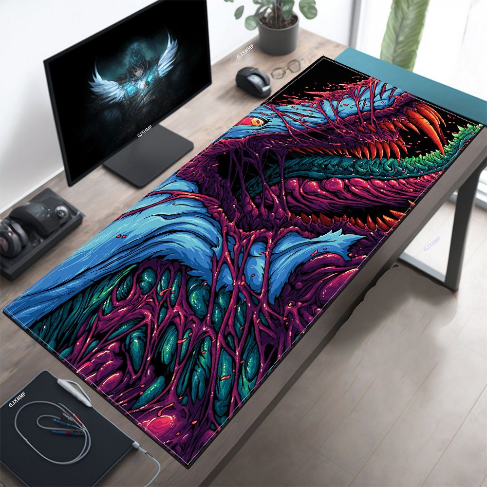 Japan Red Mouse Pad Neon Gore  - Retro Gaming Rug ulasan dan harga
