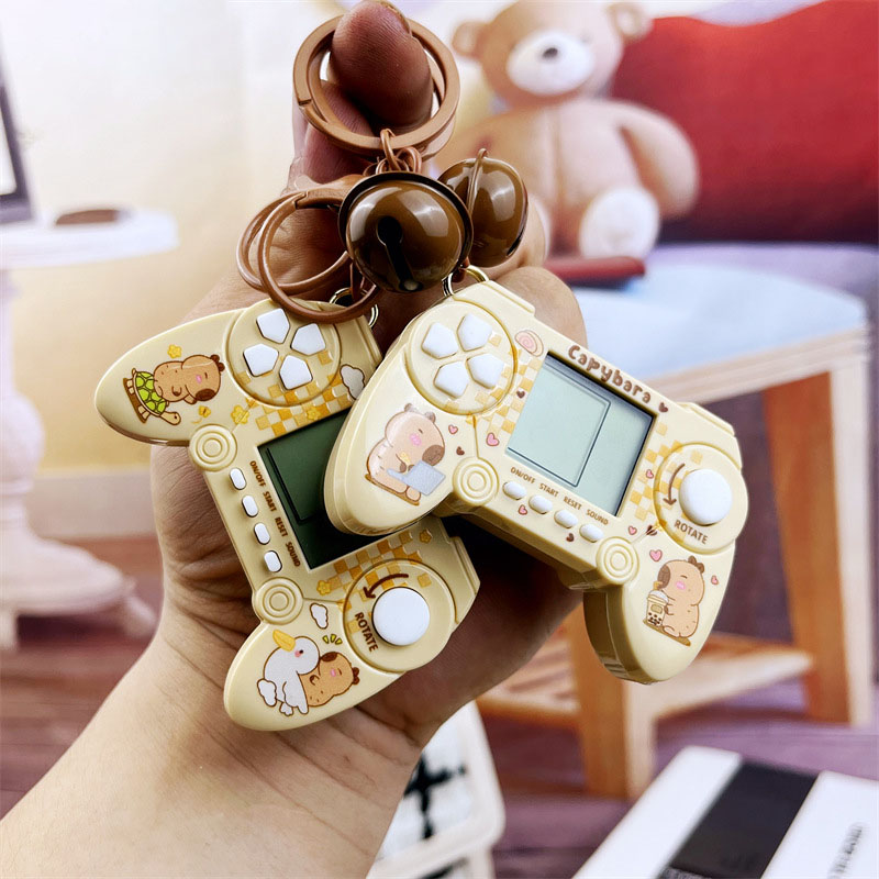 Capybara Mini Game Machine Key - Retro Gaming Keychain ulasan dan harga