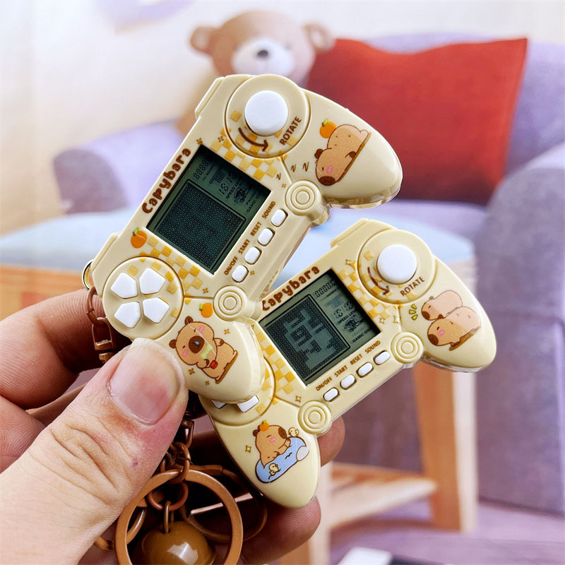 Capybara Mini Game Machine Key - Retro Gaming Keychain ulasan dan harga