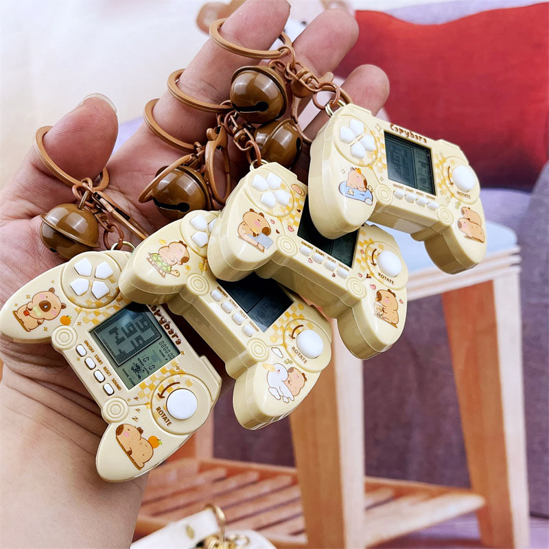 Capybara Mini Game Machine Key - Retro Gaming Keychain ulasan dan harga