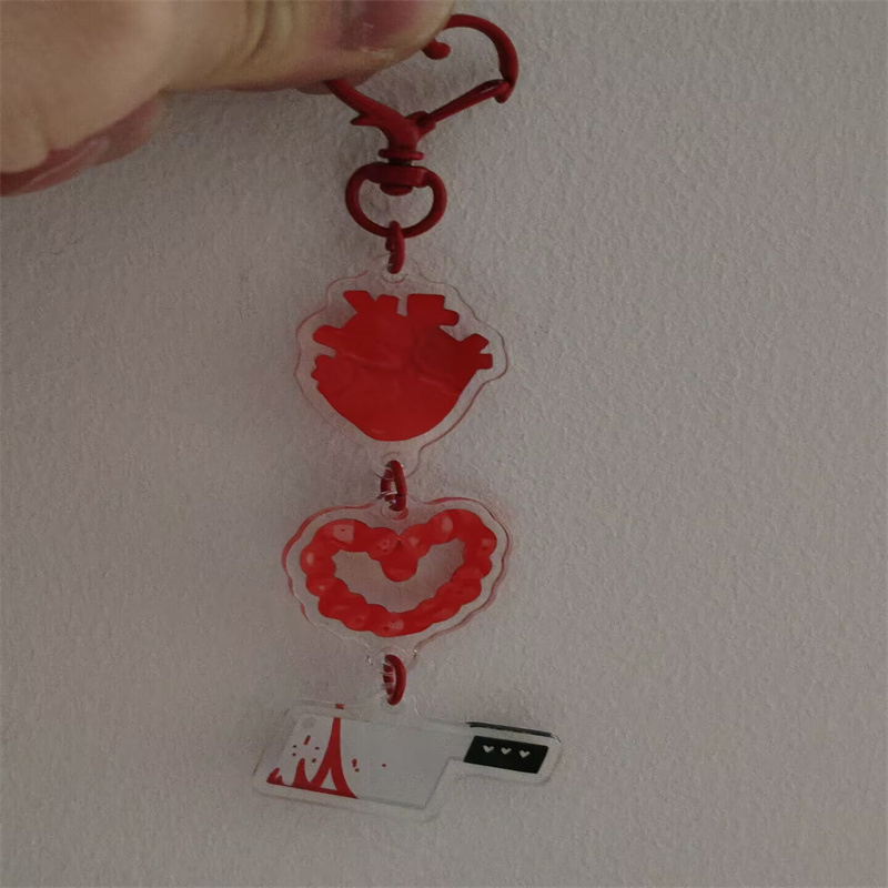 Horror Cute Guts & Knife | Lin - Retro Gaming Keychain ulasan dan harga