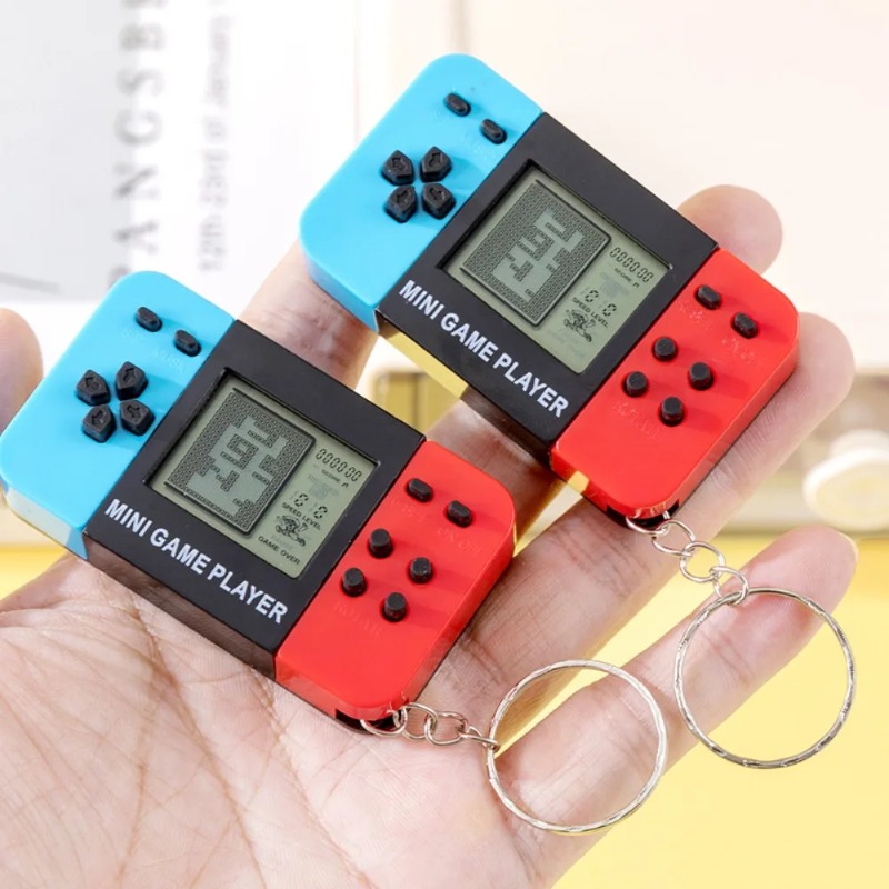 Retro Classic Tetris Game Hand - Retro Gaming Keychain ulasan dan harga
