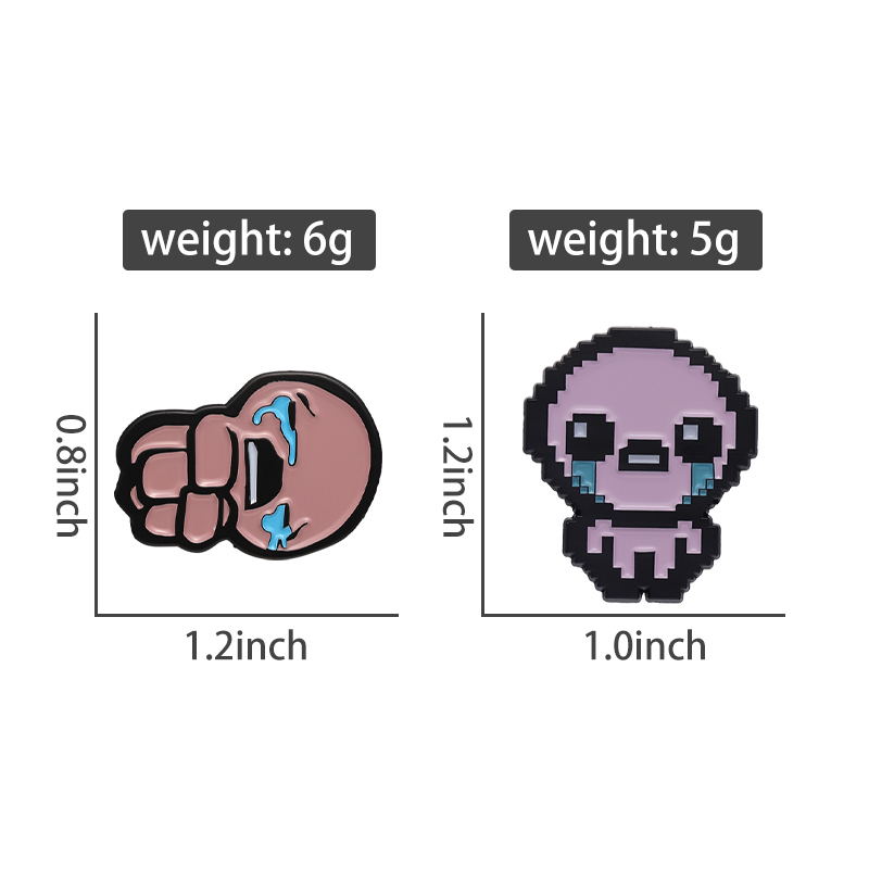 The Binding of Isaac Cry Brooc - Retro Gaming Gifts ulasan dan harga