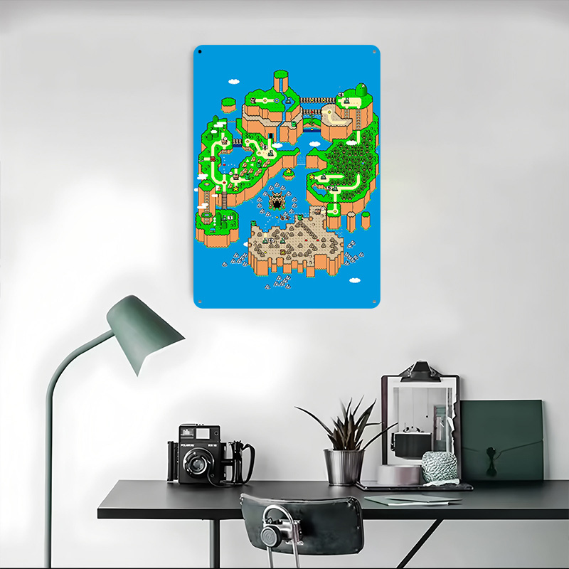 Dinosaur Land Metal Poster Cus - Retro Gaming Island ulasan dan harga