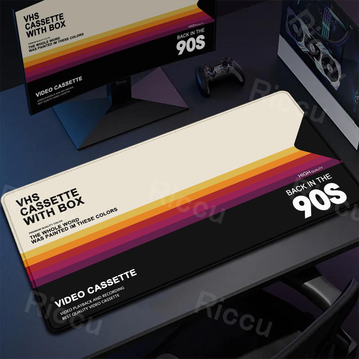 Retro VHS Style Mouse Pad Xxl  - Retro Gaming Rug ulasan dan harga