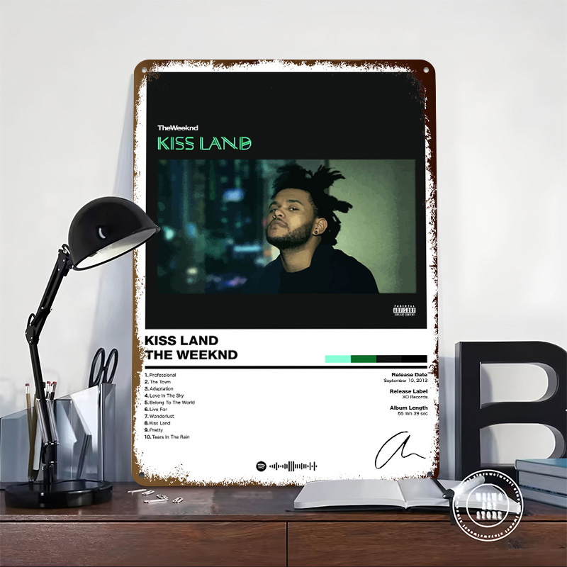 The Weeknd - Kiss Land Tinplat - Retro Gaming Island ulasan dan harga