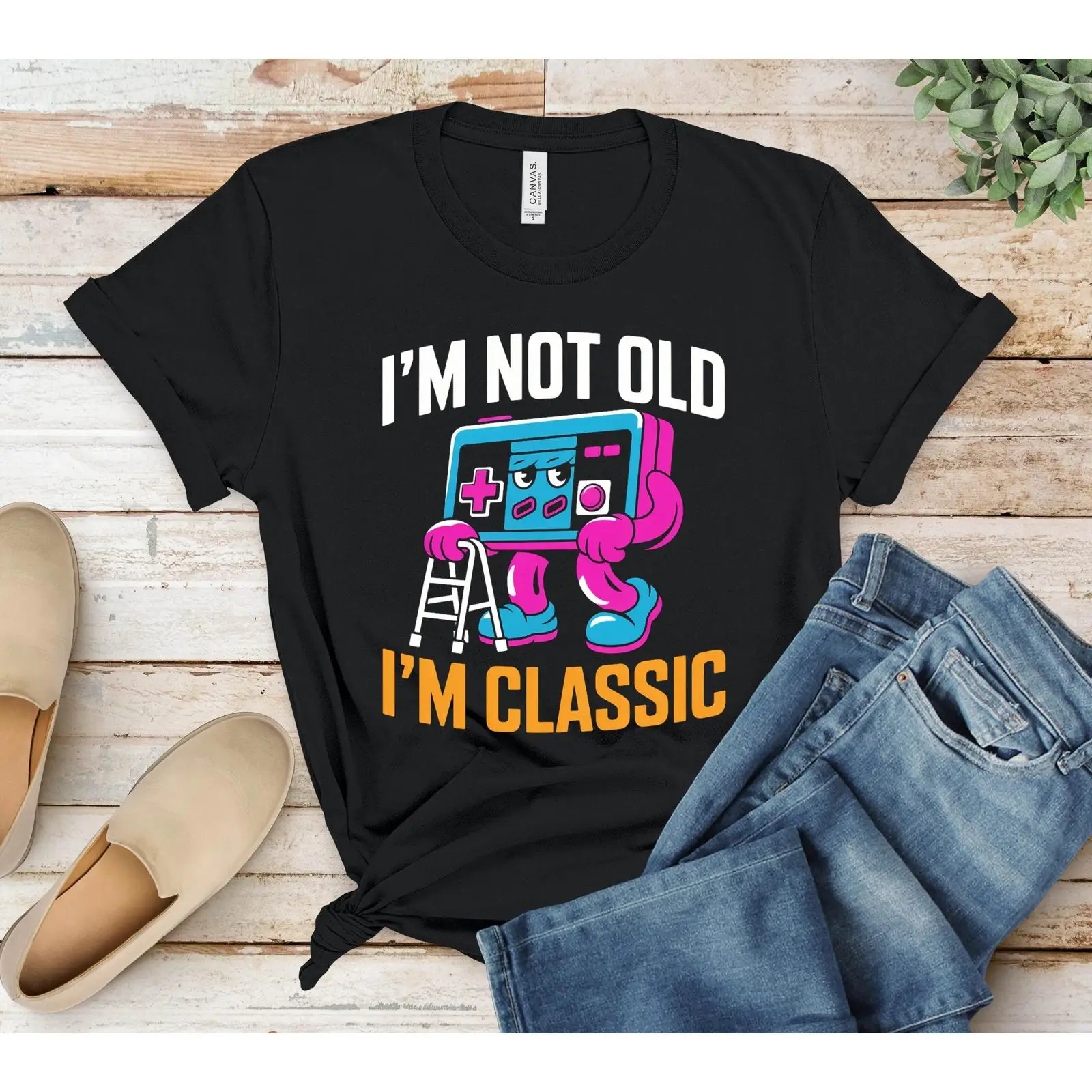 Retro Gamer T Shirt Im Not Old - Retro Gaming Gamestop ulasan dan harga