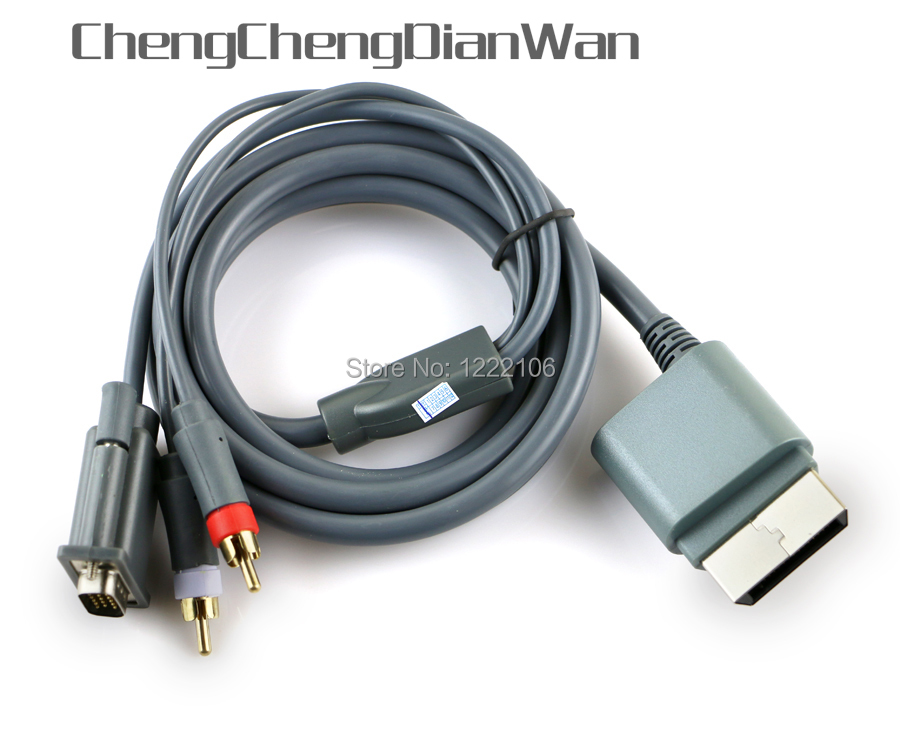 1PC For XBOX 360 HD High Defin - Composite Rca Cable ulasan dan harga