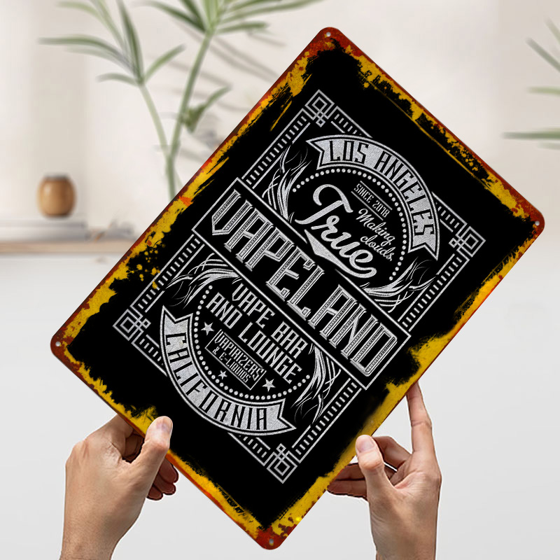 Vape Land Tinplate Posters Cus - Retro Gaming Island ulasan dan harga