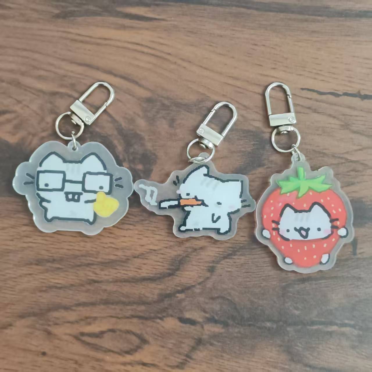 2d Flat Pixel Cat Keychain - G - Retro Gaming Gifts ulasan dan harga
