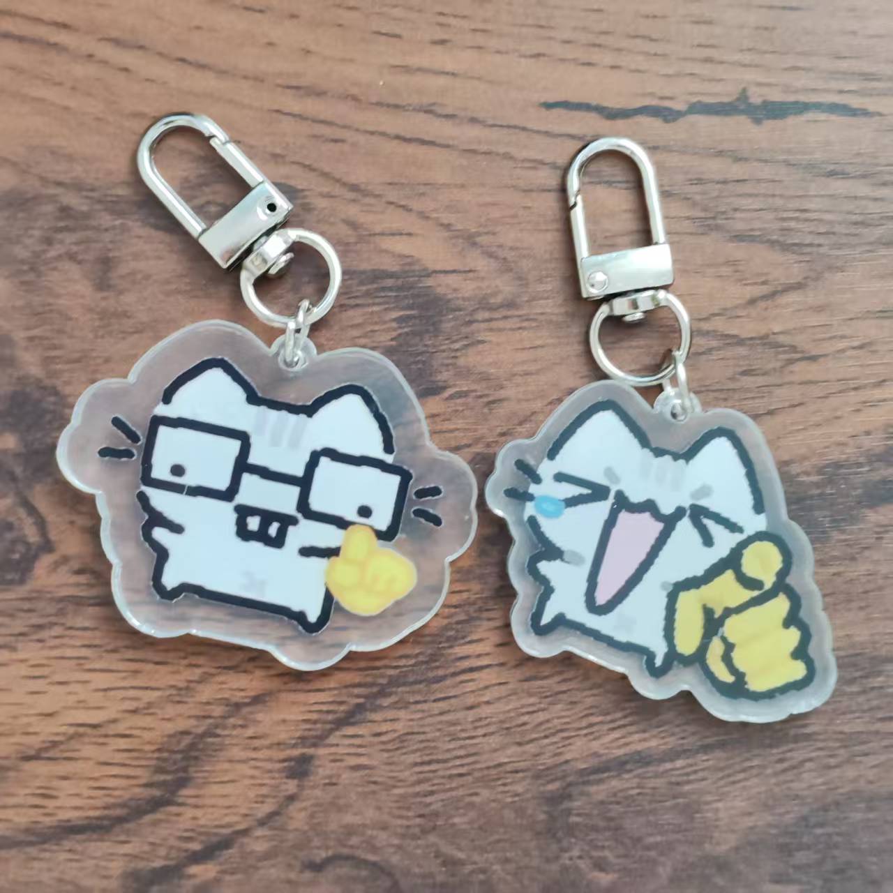 2d Flat Pixel Cat Keychain - G - Retro Gaming Gifts ulasan dan harga