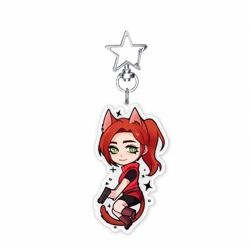 Resident Evil 6cm Acrylic Stan - Retro Gaming Keychain ulasan dan harga