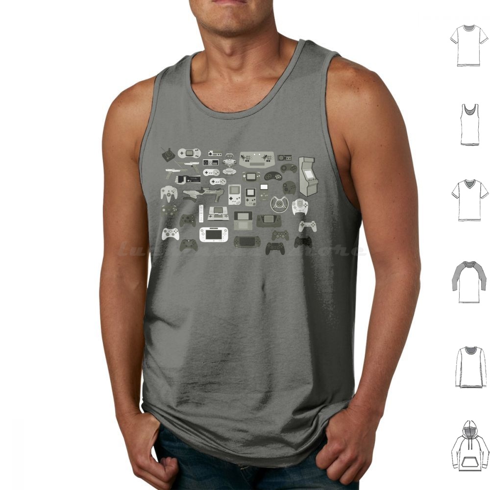 Self Control Tank Tops Print C - Retro Gaming Gamestop ulasan dan harga