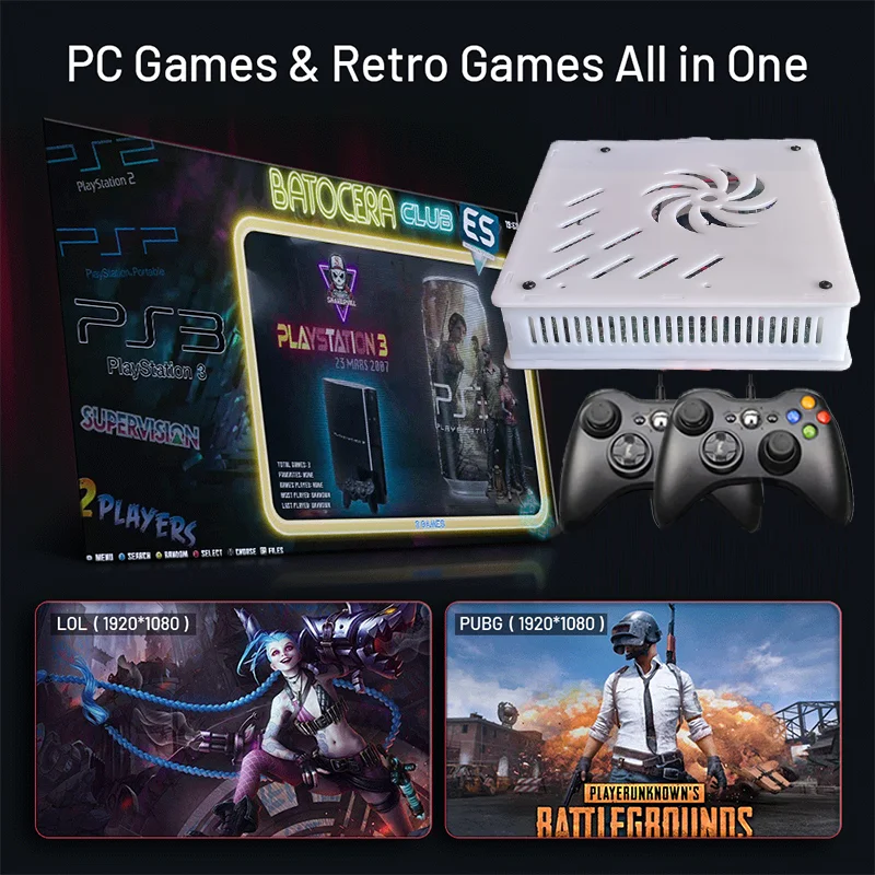 X8 Retro Game Console Upgrade  - Retro Gaming Batocera ulasan dan harga