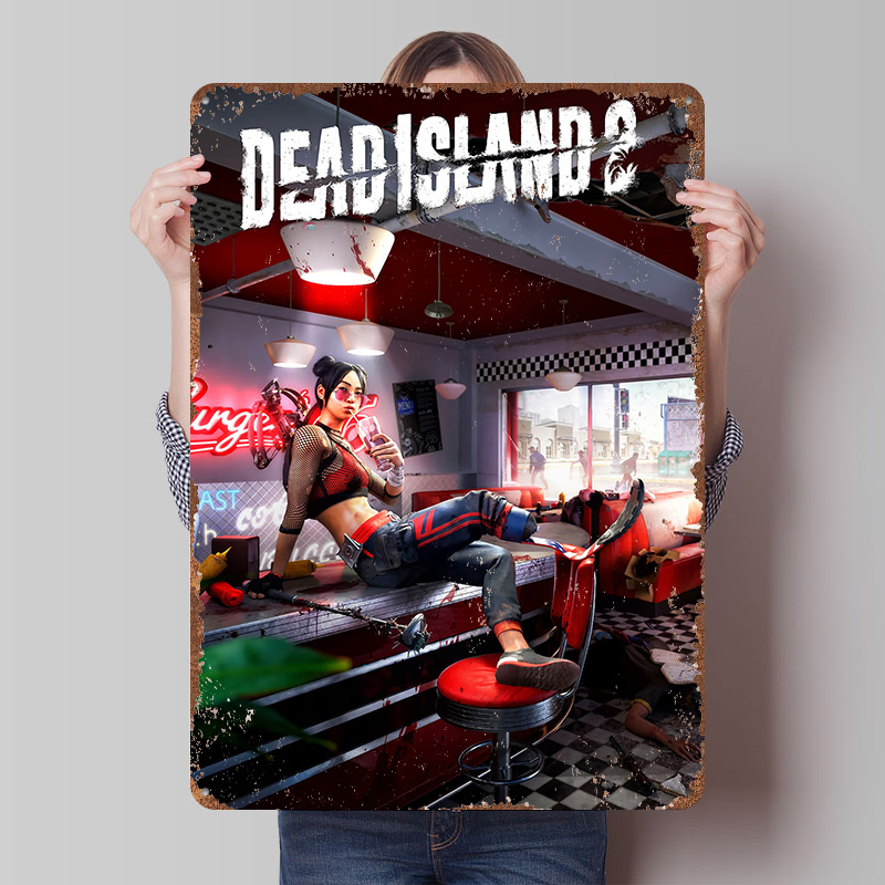 Dead Island 2 Game Art Printed - Retro Gaming Island ulasan dan harga