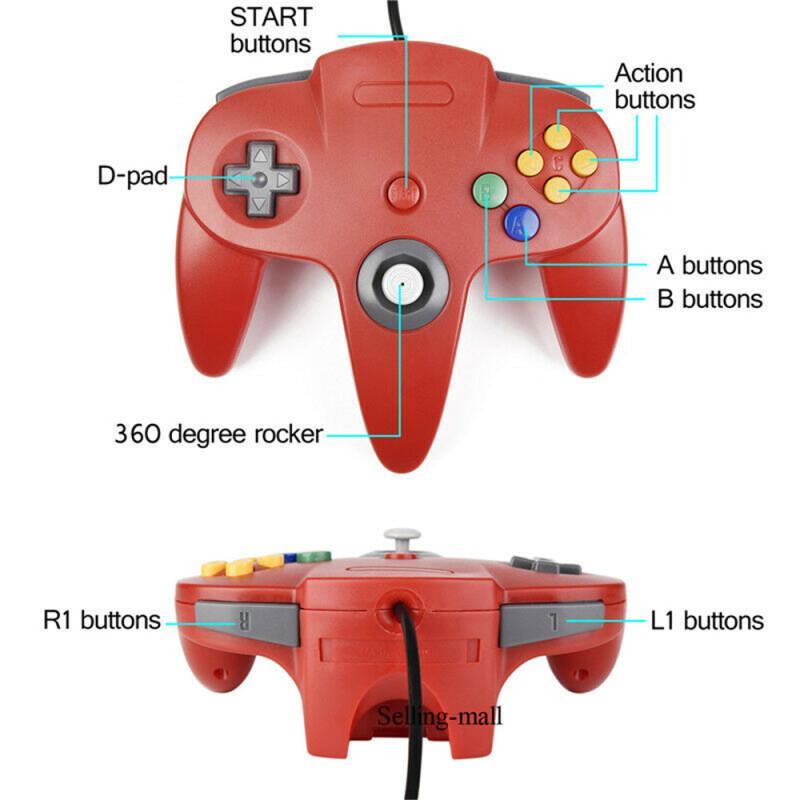 N64 Controller Classic USB Wir - Retro Gaming Theme ulasan dan harga
