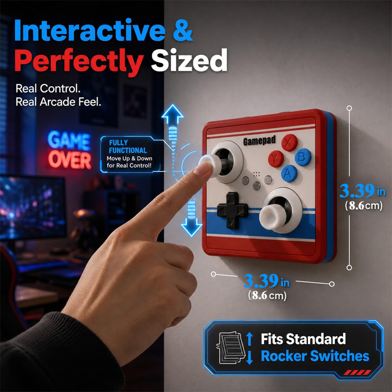 Drill-Free Light Switch Cover  - Retro Gaming Gifts ulasan dan harga