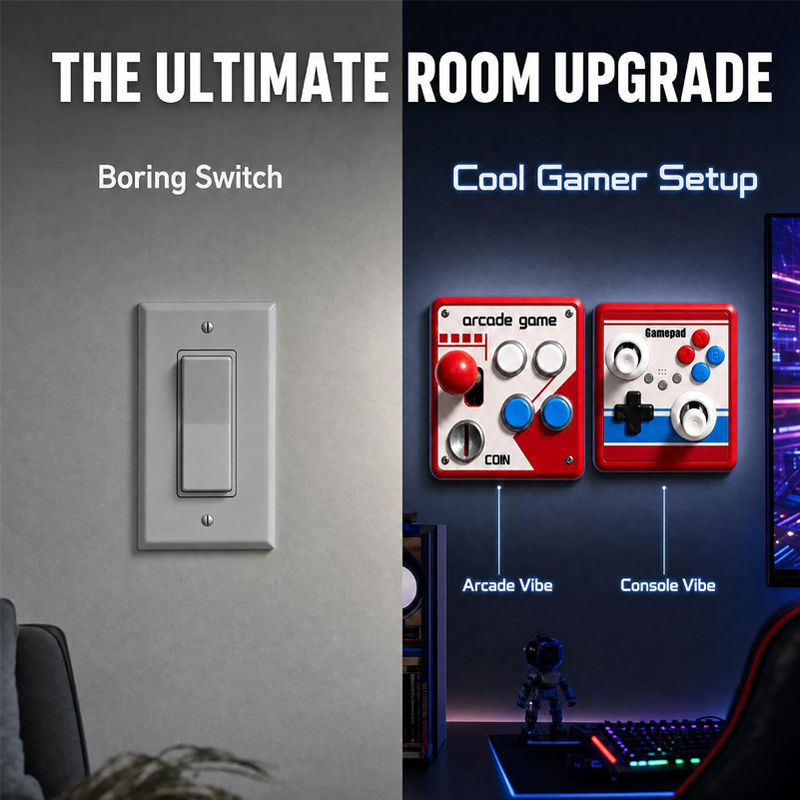 Drill-Free Light Switch Cover  - Retro Gaming Gifts ulasan dan harga