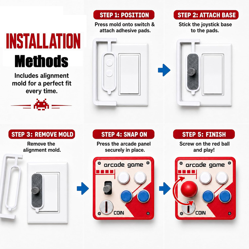Drill-Free Light Switch Cover  - Retro Gaming Gifts ulasan dan harga