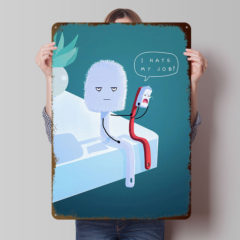 I Hate My Job Printed Poster C - Retro Gaming Jobs ulasan dan harga