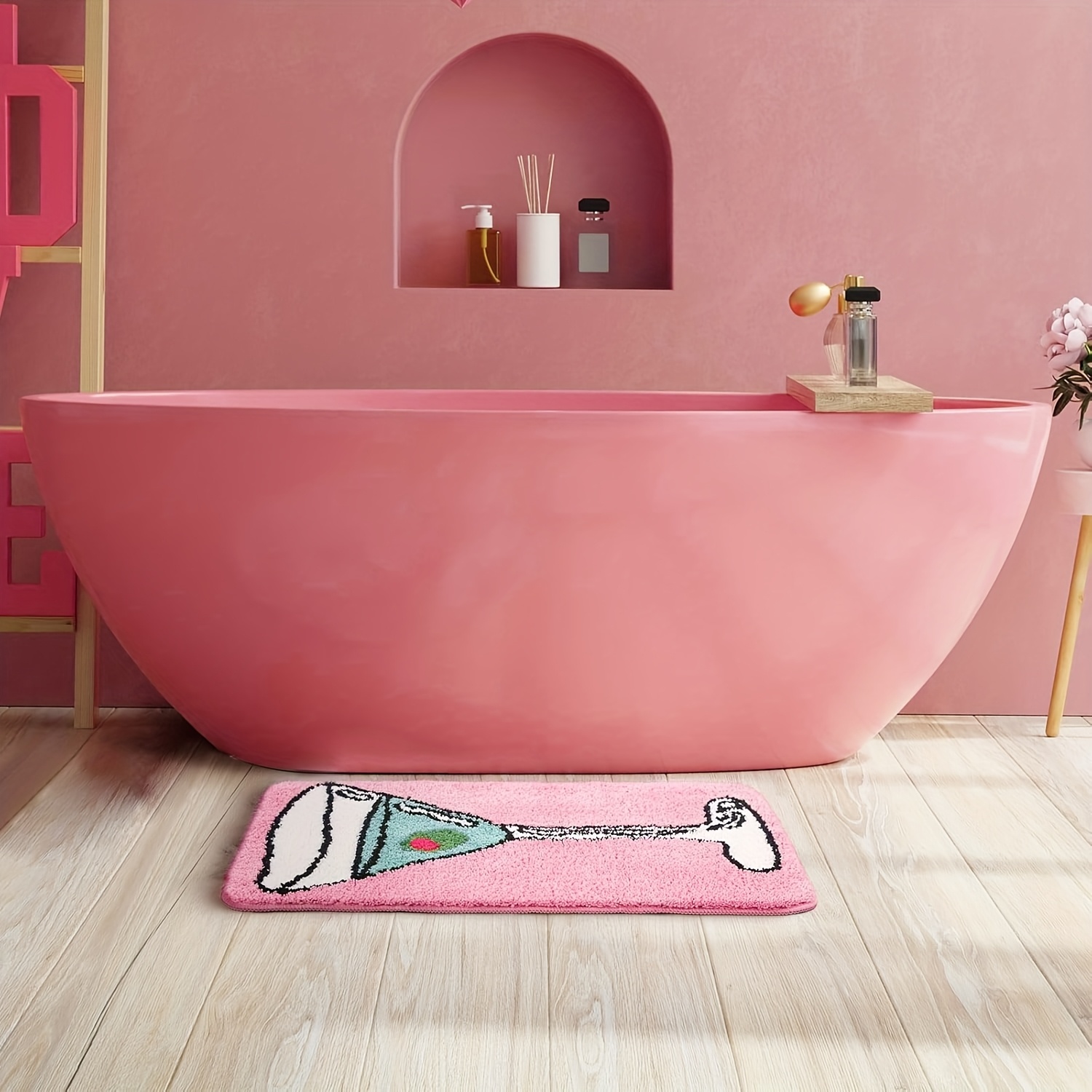 VIKAMA Pink Martini Wine Glass - Retro Gaming Rug ulasan dan harga